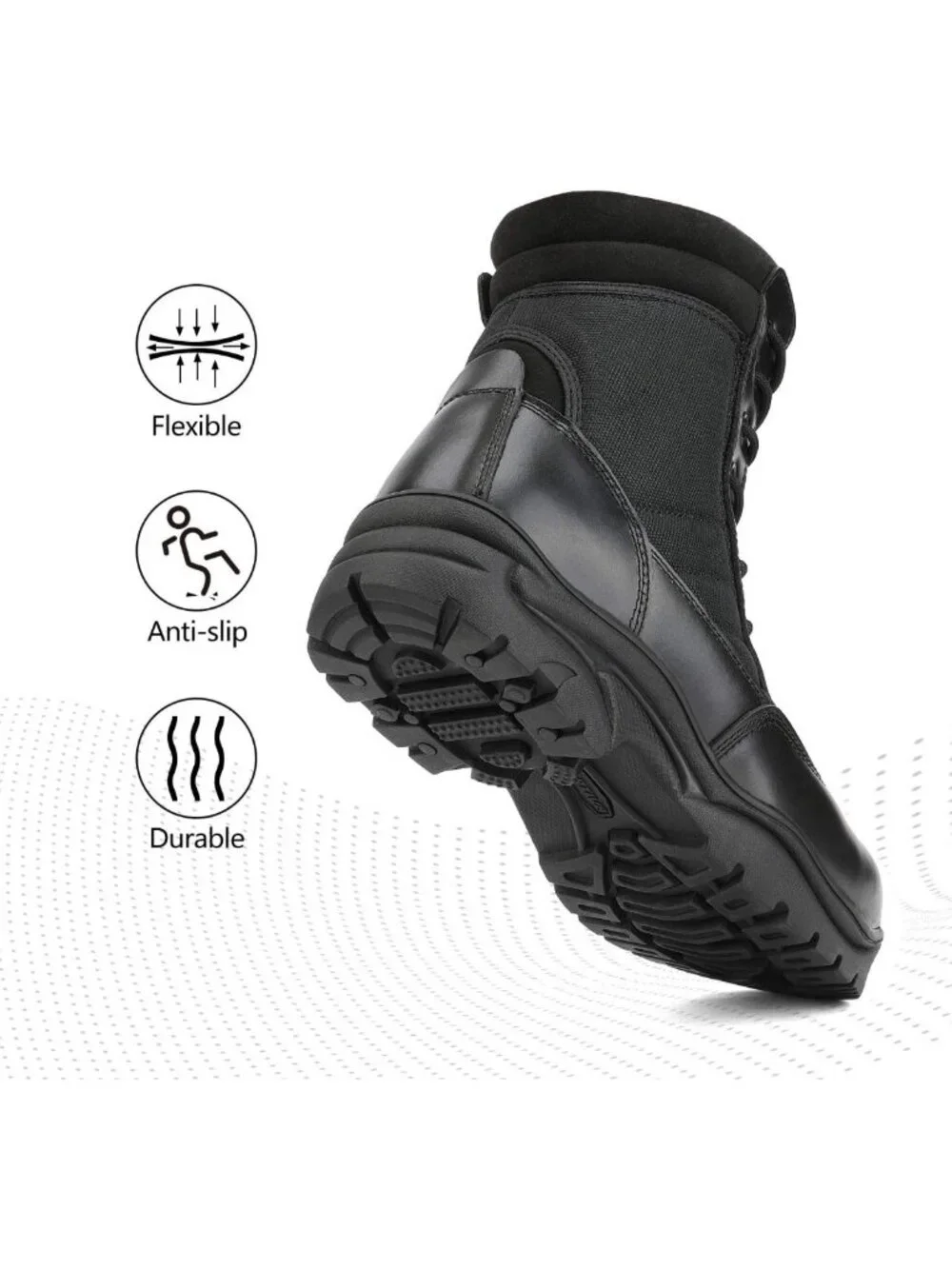 Men's Military Tactical Work Boots - Waterproof, Durable, Lightweight, Outdoor